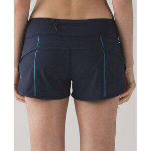 Lululemon Speed Short (4-way Stretch 2.5") Midnight Navy Size 4 EUC